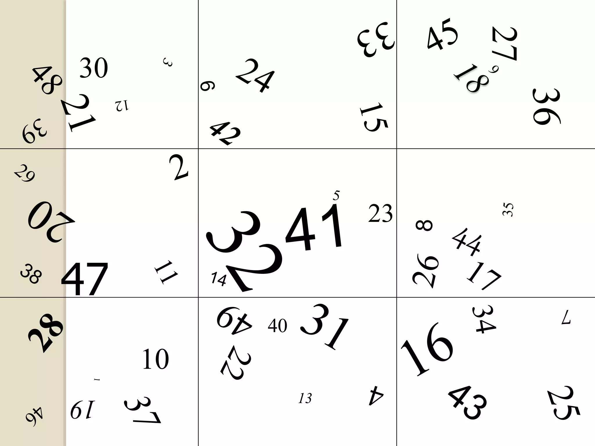 10
13
23
27
30
47
40
 