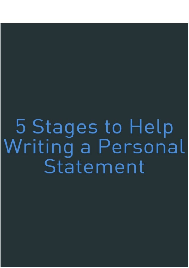 help with writing personal statement