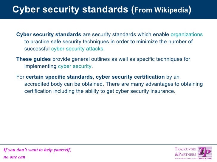5 Standards And For Information Security On