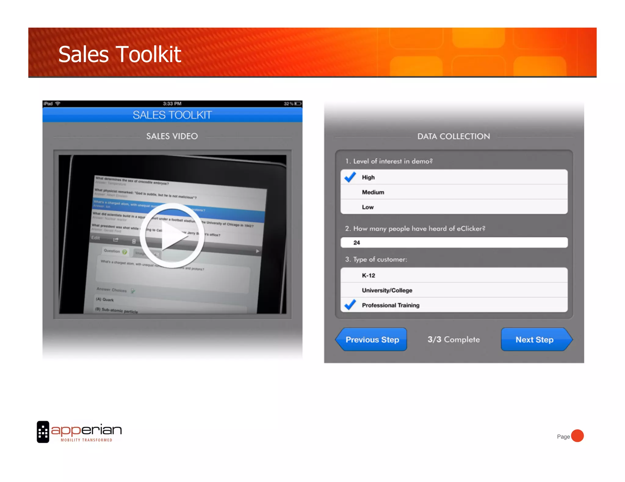 Sales Toolkit




                Page!
 