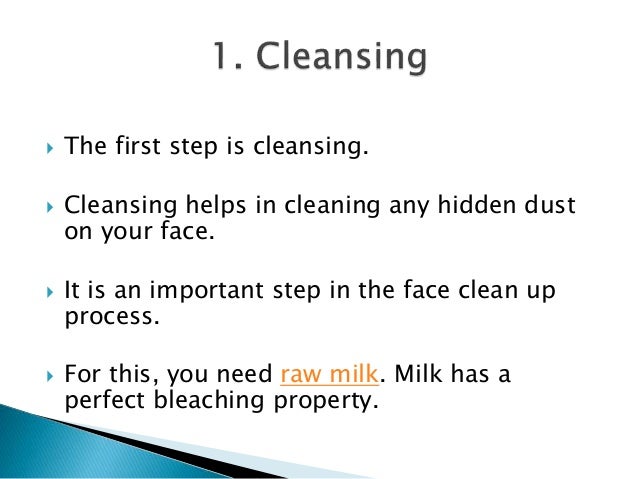 face clean up steps