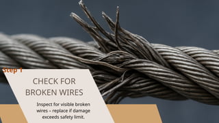 5-Step Checklist – Steel Wire Rope Inspection | PPTX
