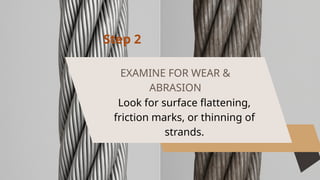 5-Step Checklist – Steel Wire Rope Inspection | PPTX