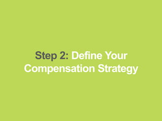 bamboohr.com payscale.com
5 Steps to a Smart Compensation Plan
Step 2: Define Your
Compensation Strategy
 