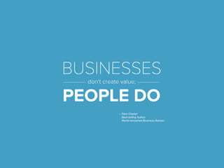 – Ram Charan
Best-selling Author,
World-renowned Business Advisor
 