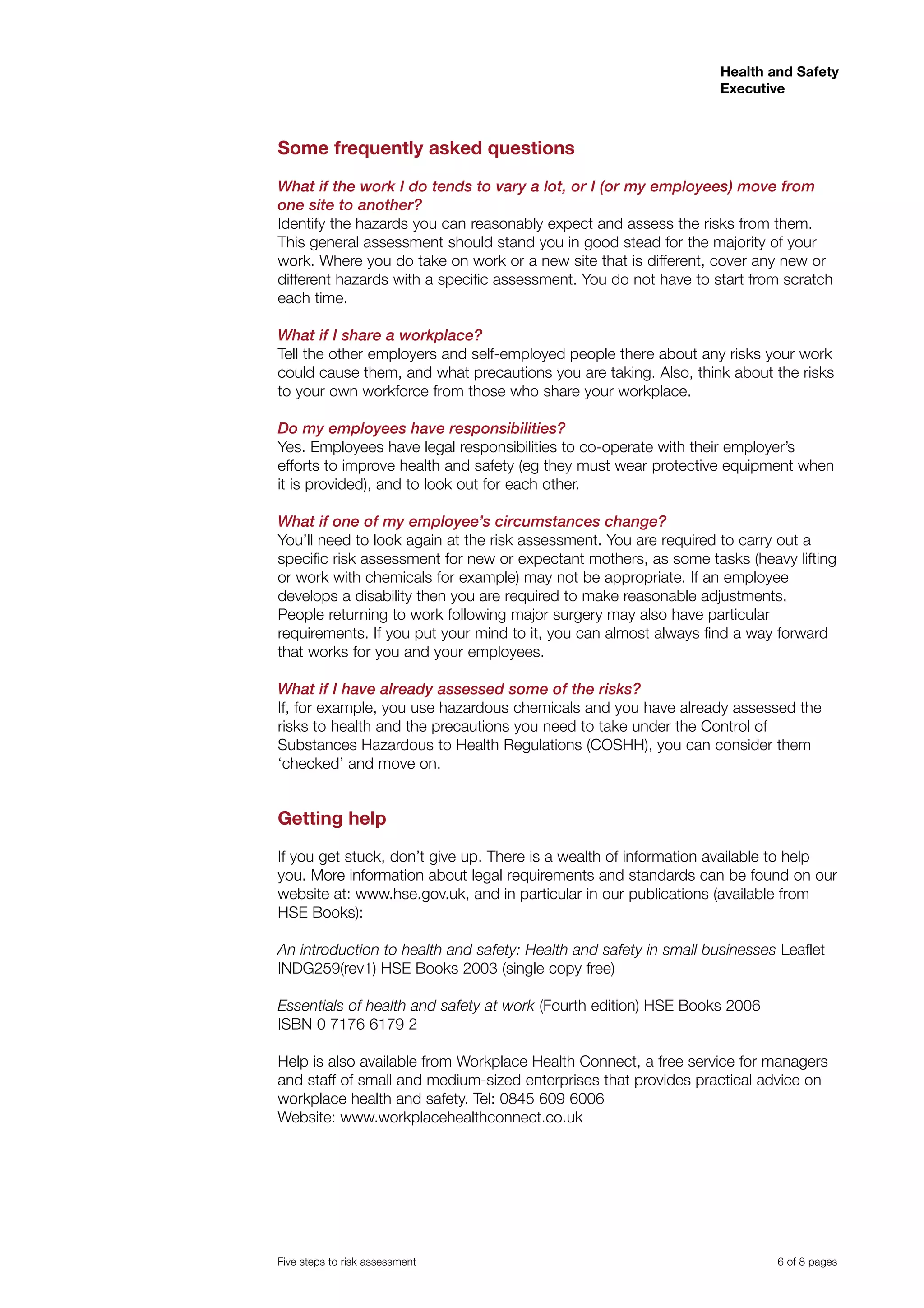 5 Steps Risk Assessment Pdf