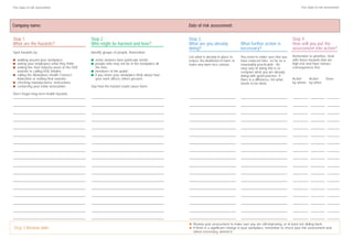 5 steps risk assessment | PDF