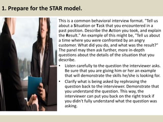 5 steps to answer behavioral interview questions | PPTX