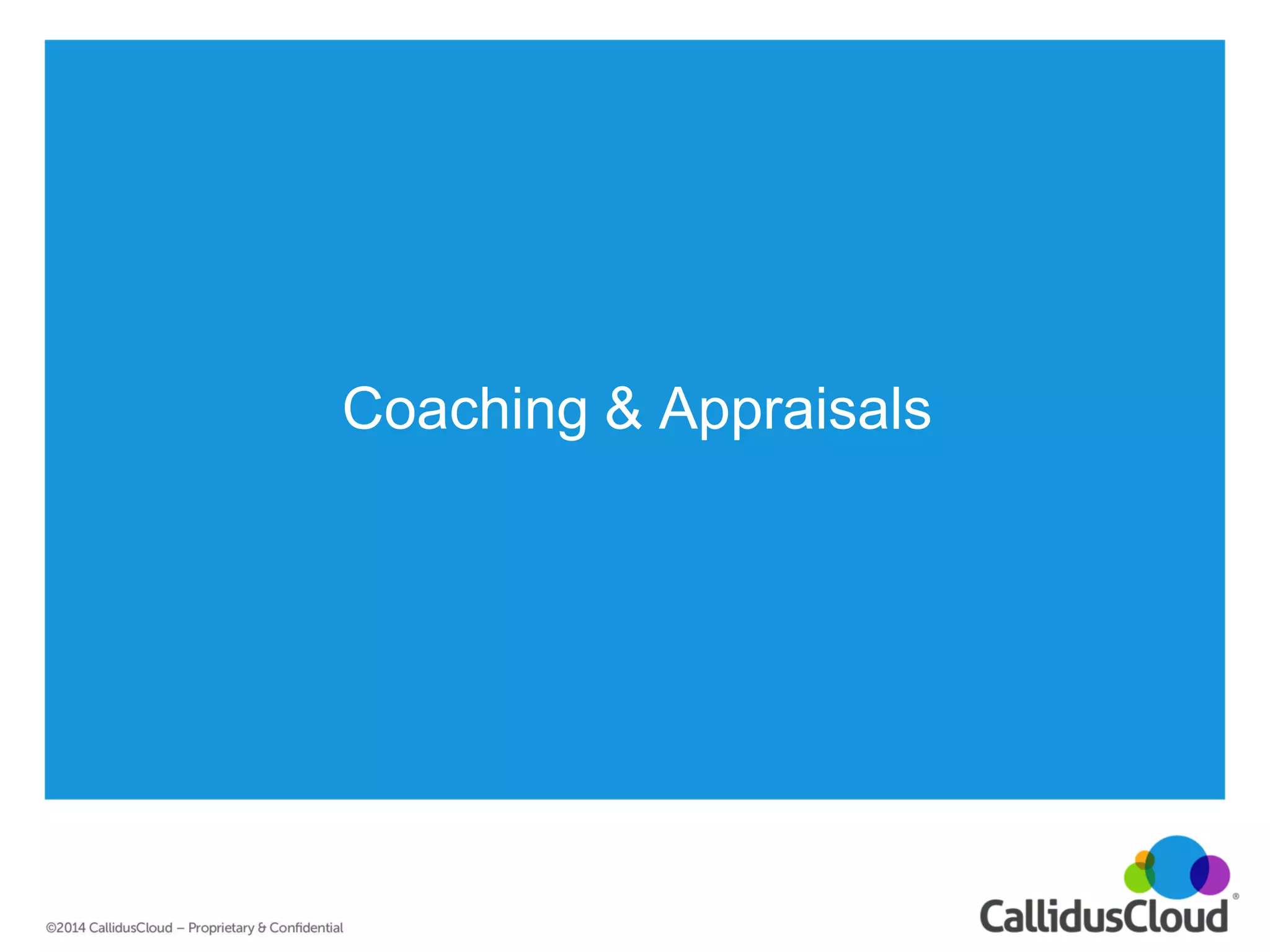 Coaching & Appraisals  