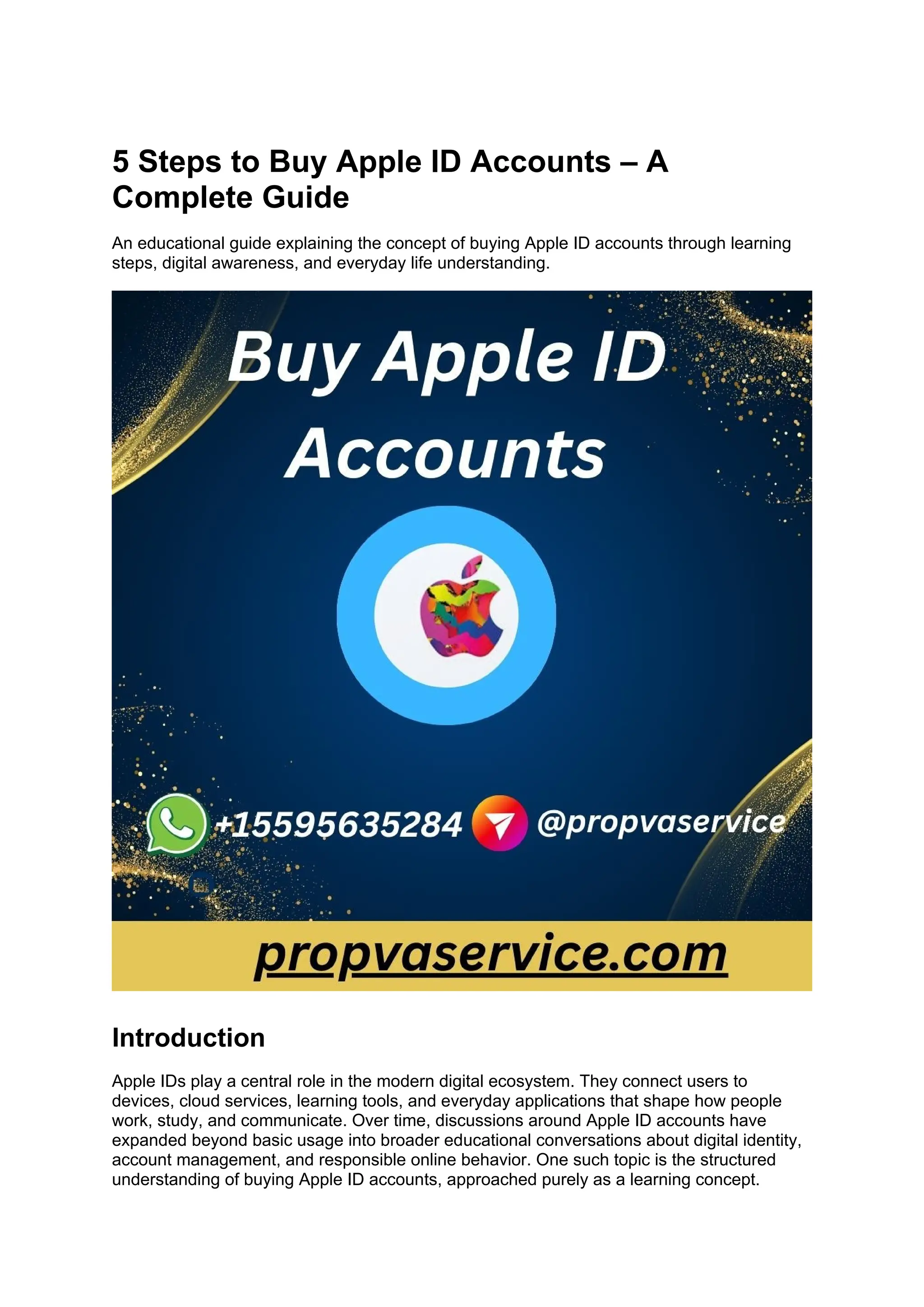 5 Steps to Buy Apple ID Accounts – A Complete Guide.docx