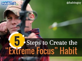 Steps to Create the
“Extreme Focus” Habit
@habitsguy
5
 