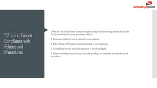 5 Steps to Ensure Compliance with Policies and Procedures | PDF