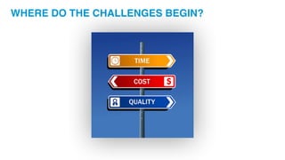 WHERE DO THE CHALLENGES BEGIN?
 