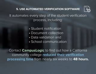 5 steps to improve your fafsa verification process | PPT