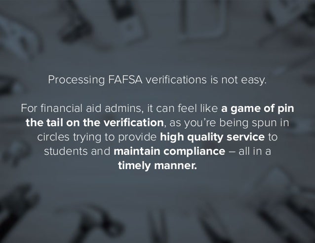 5 steps to improve your fafsa verification process