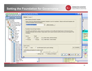 Setting the Foundation for Governance




  19/11/2009
                                        18
 