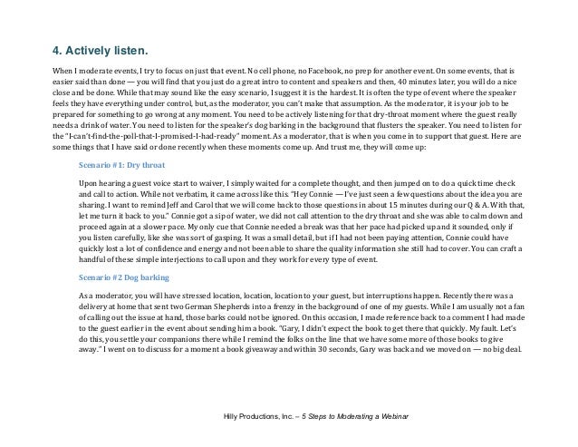 5 Steps To Moderating A Webinar