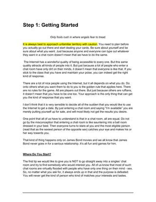 5 steps to online dating success pdf