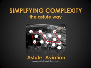 SIMPLFYING COMPLEXITY
in 5 steps
www.astuteaviation.com
 
