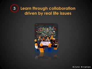 A s t u t e A v i a t i o n
Learn through collaboration
driven by real life issues
 