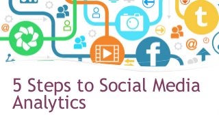 5 Steps to Social Media
Analytics
 