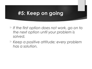 5 steps to solve any problem successfully | PPT