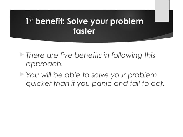 5 steps to solve any problem successfully | PPT