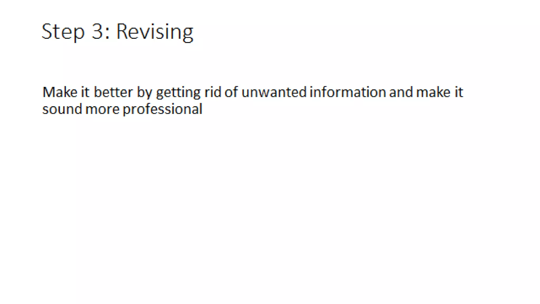 5 steps to the writing process