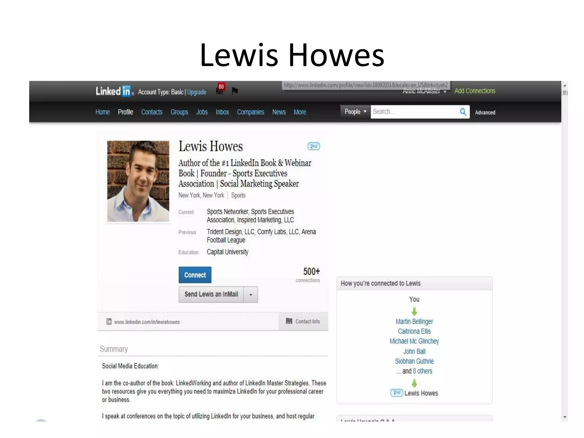 Lewis Howes
 