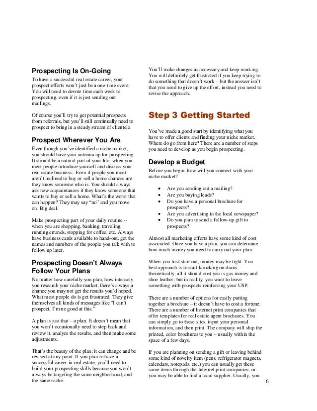 5 steps to a prospecting plan