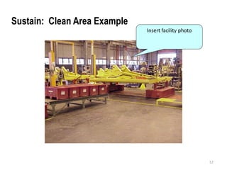 57 
Sustain: Clean Area Example 
Insert facility photo 
 