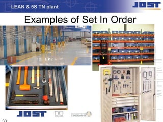 LEAN & 5S TN plant

    Examples of Set In Order
 