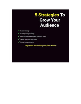 5strategies to grow your audience