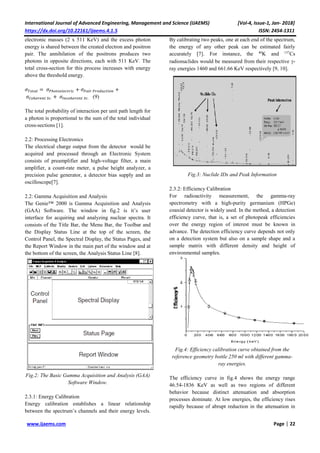 Study of a Laboratory-based Gamma Spectrometry for Food and ...