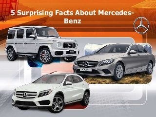 5 Surprising Facts About Mercedes-
Benz
 