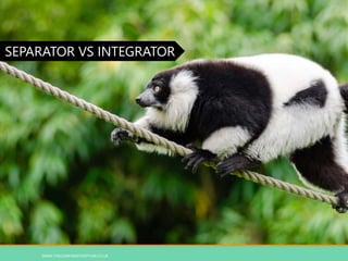 WWW.THECONFIDENTMOTHER.CO.UK
SEPARATOR VS INTEGRATOR
 
