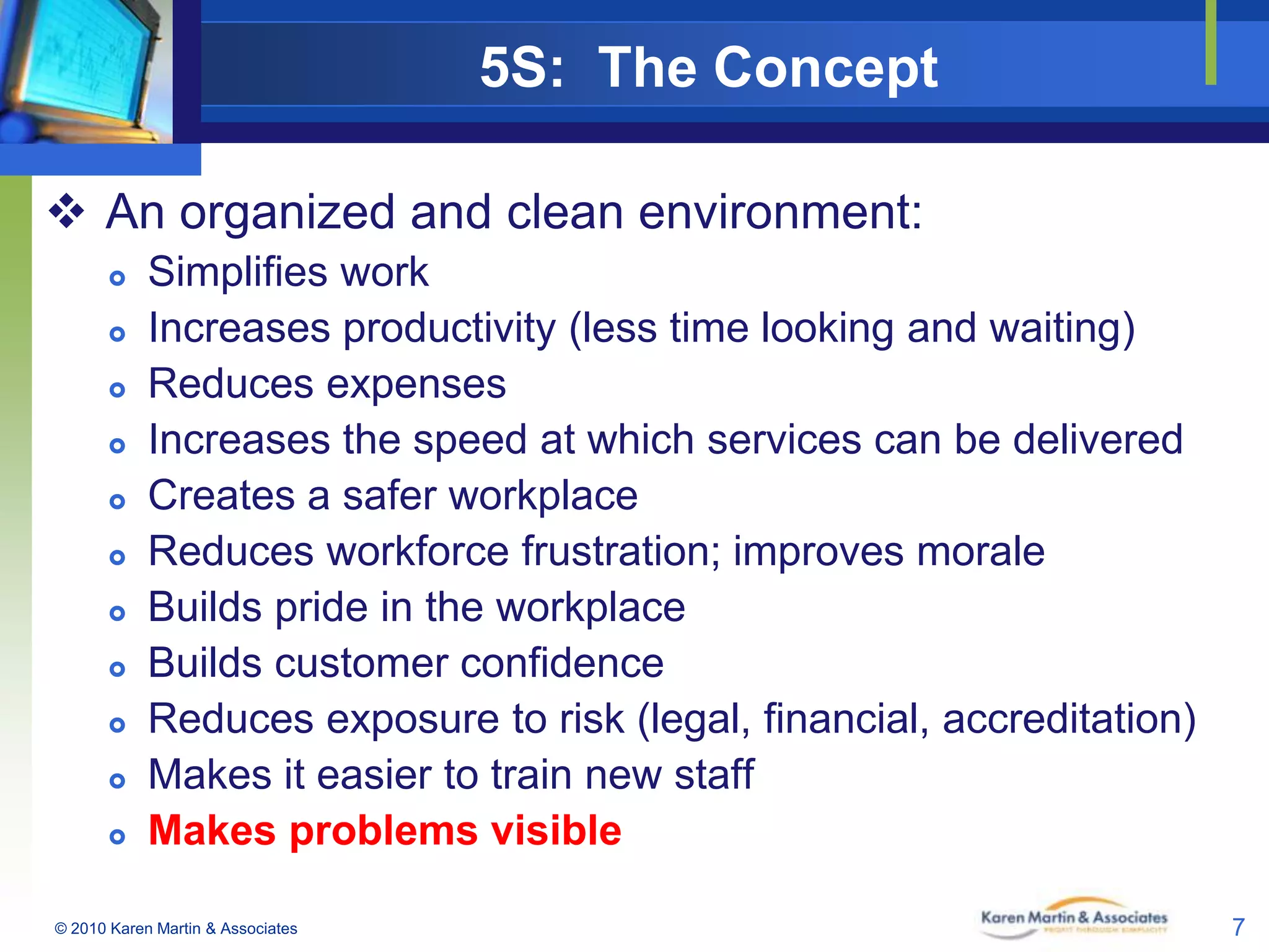 5S & Visual Management in Office & Service Environments | PDF