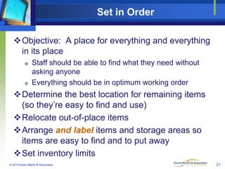 Set In Order Visual 5S & Visual Management in Office & Service Environments | PDF