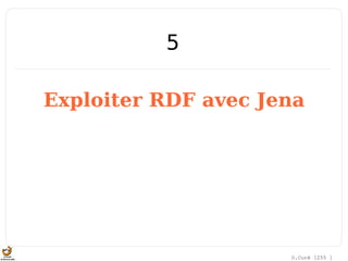 O.Curé [255 ]
Exploiter RDF avec Jena
5
 