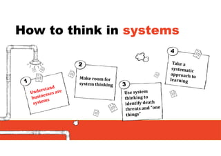 How to think in systems
 