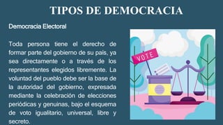 La democracia conceptualizacion y tipos de democracia .pdf