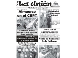 Boletín Comunitario La Unión - 2da edición Julio - Agosto - 2012