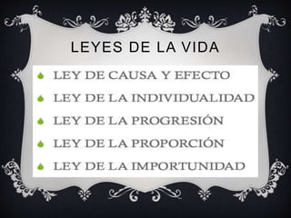 LEYES DE LA VIDA
 