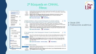  Desde 2010
 Publicaciones académicas
 