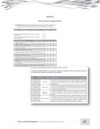 24EDUCACIÓN PRIMARIA * QUINTA SESIÓN ORDINARIA
 