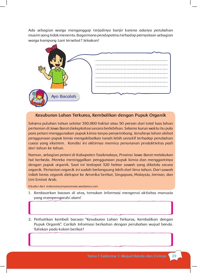 Buku Siswa kls 5 Tema 1