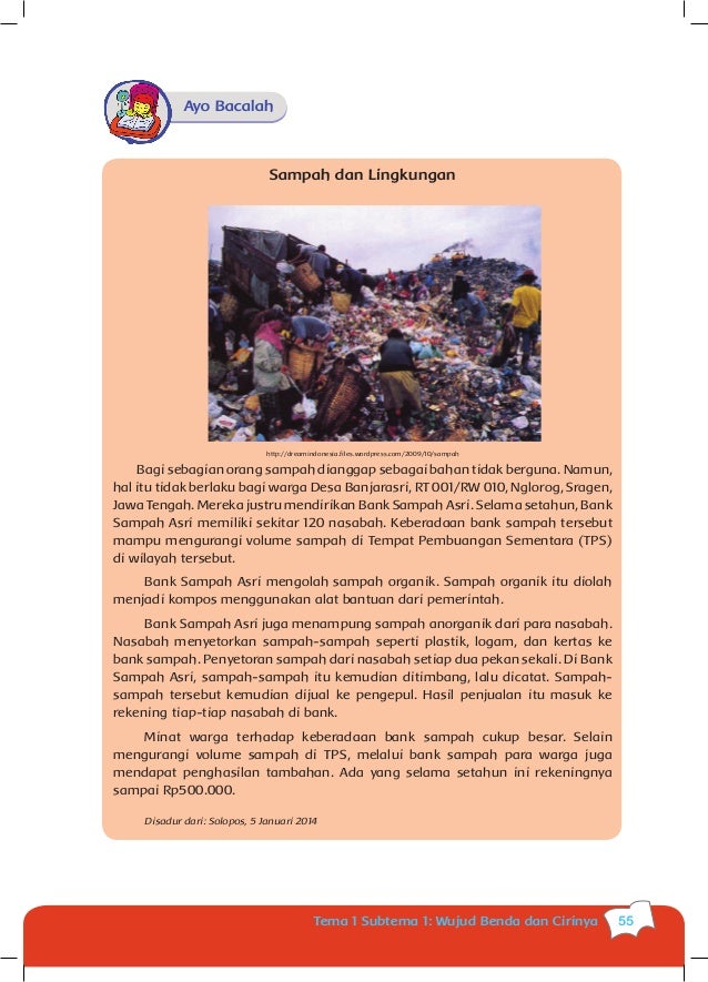 Buku Siswa kls 5 Tema 1