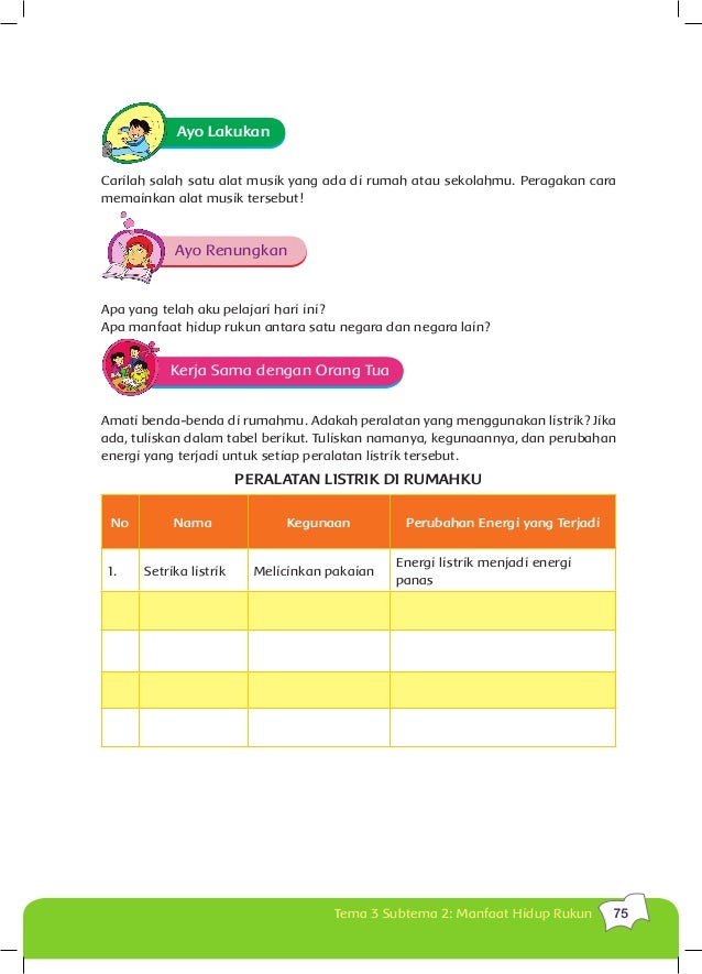 Buku Siswa kls 5 Tema 3