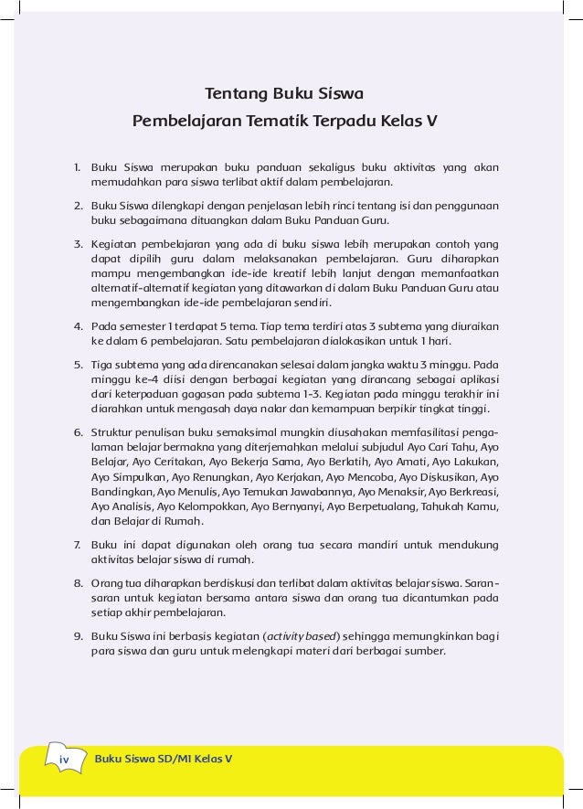 Buku kls 5 Tema 5