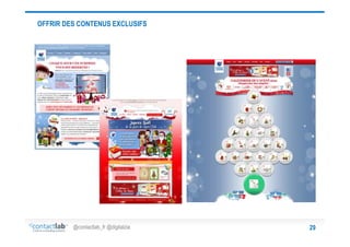 OFFRIR DES CONTENUS EXCLUSIFS

@contactlab_fr @digitalzia

29

 